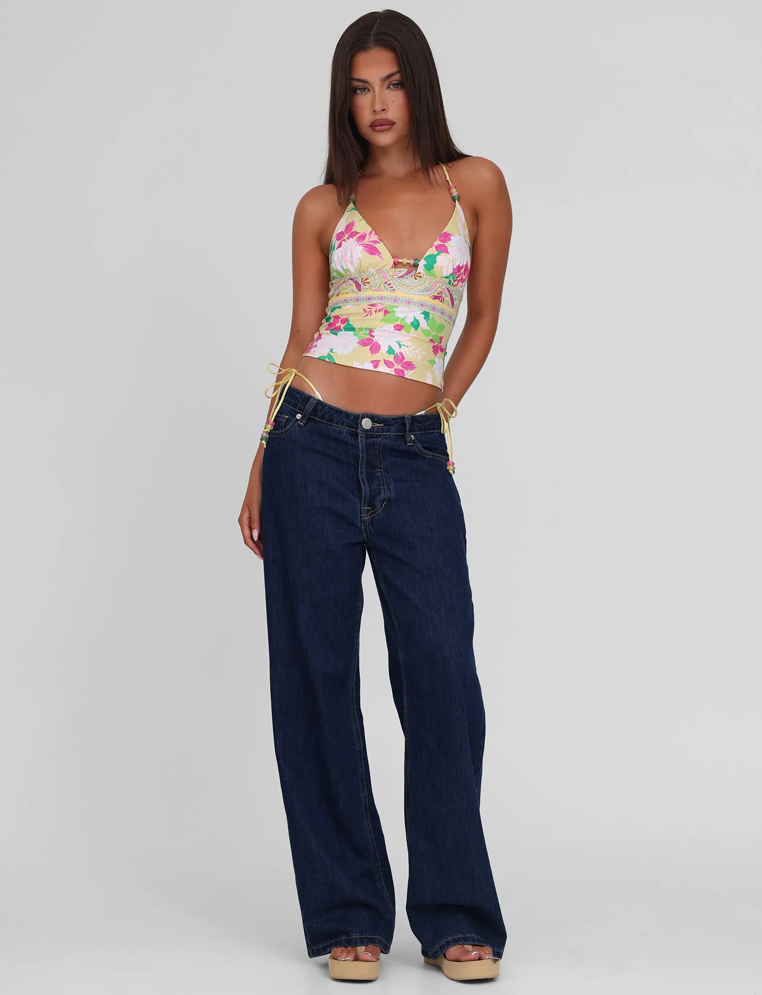 Hot Weather FINLEA TANKINI TOP - PAISLEY BORDER