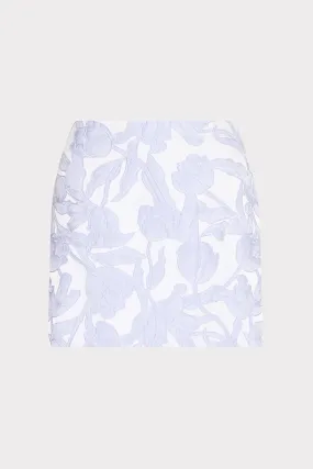 Tulip Jacquard Modern Mini Skirt TaperedLeg Durable Fabric