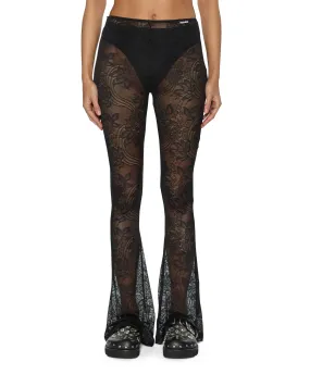 FLARE PANT BLACK LACE Simple Utility All Season Versatility