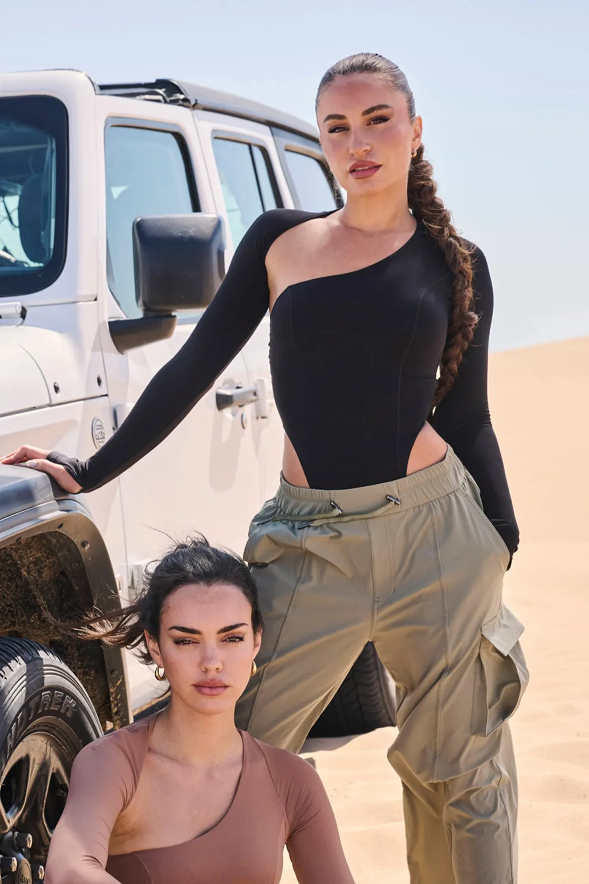 Unique Cut Long Sleeve Bodysuit Stay Flexible