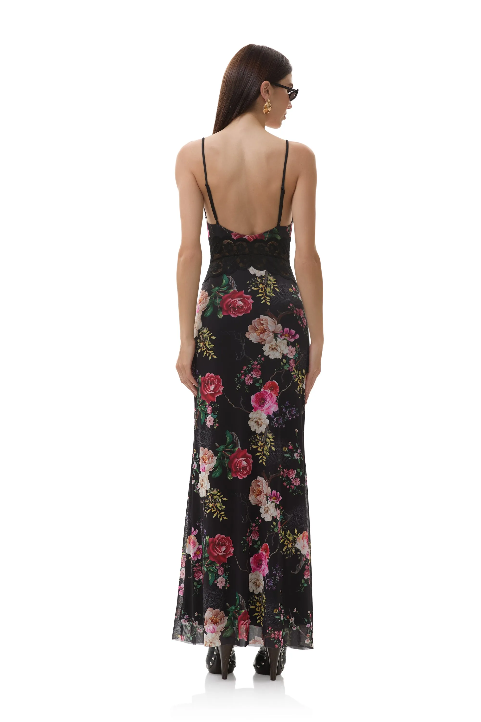 Elyse Dress - Noir Summer Rose Day-to-evening dress