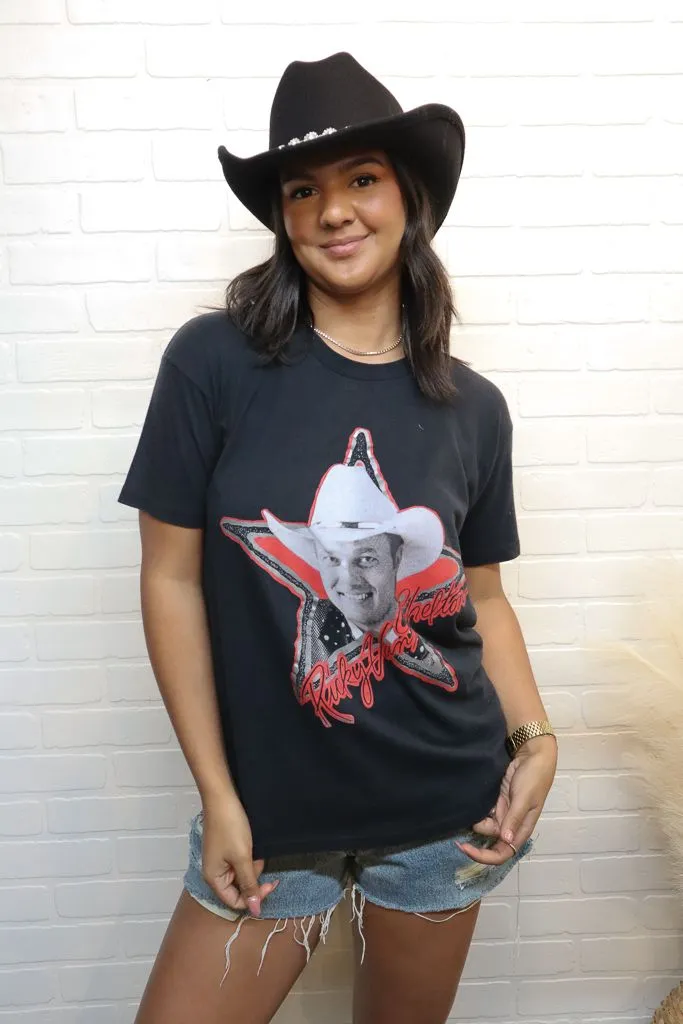 Adjustable Hem Toggles Ricky Van Shelton Vintage Tee