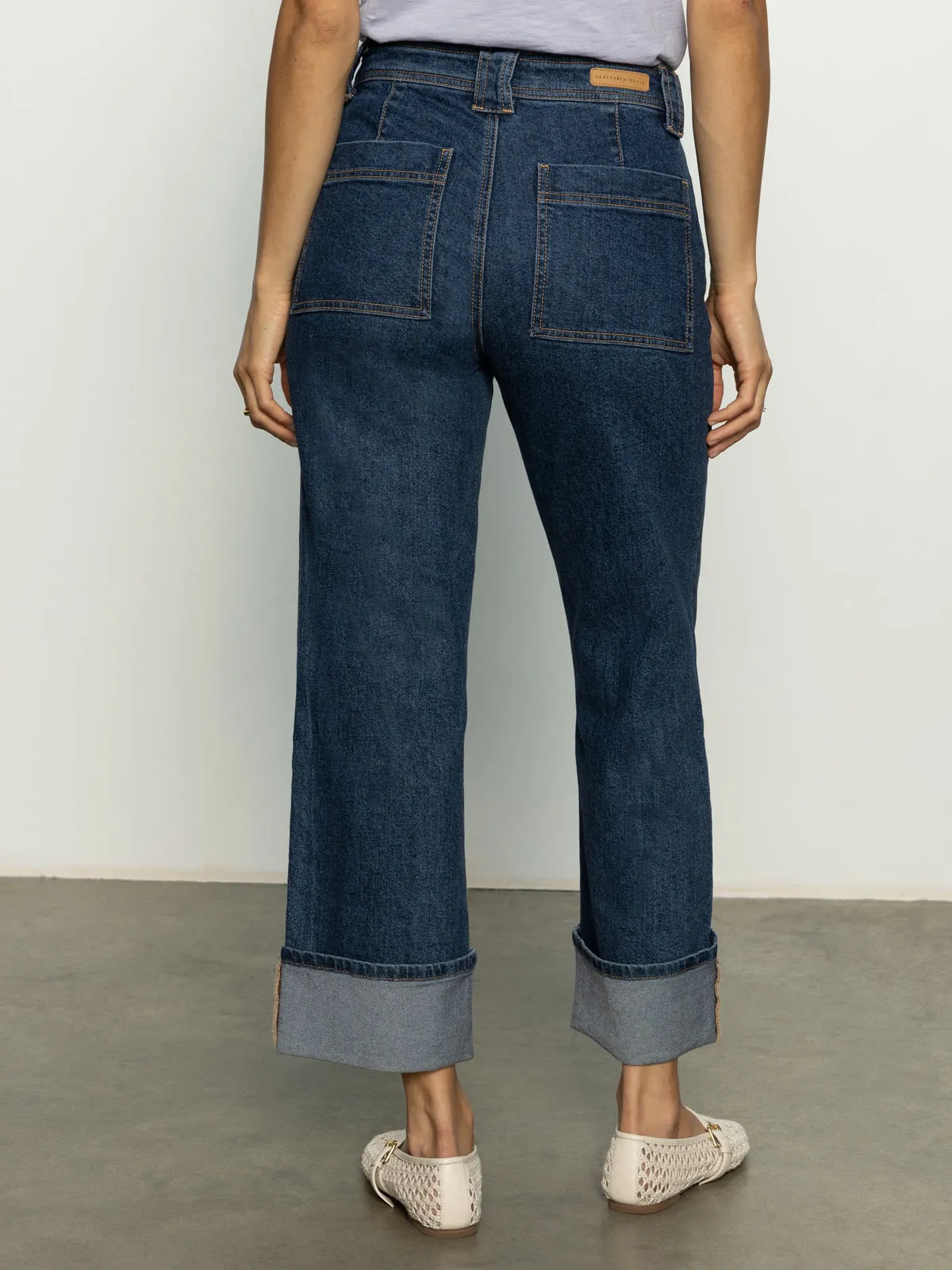 Easy Fashion Luna Cuffed Standard Rise Jeans Solstice