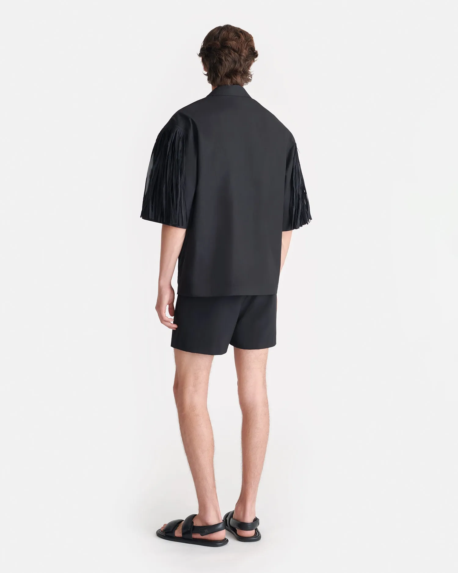 Biodegradable material Ilian - Tech Poplin Shirt - Black