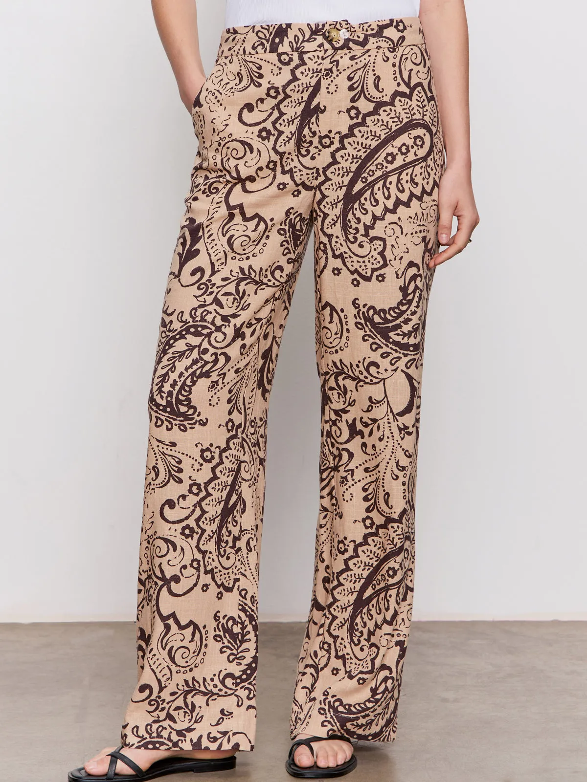 The Soft Semi-High Rise Trouser Desert Bandana clean design