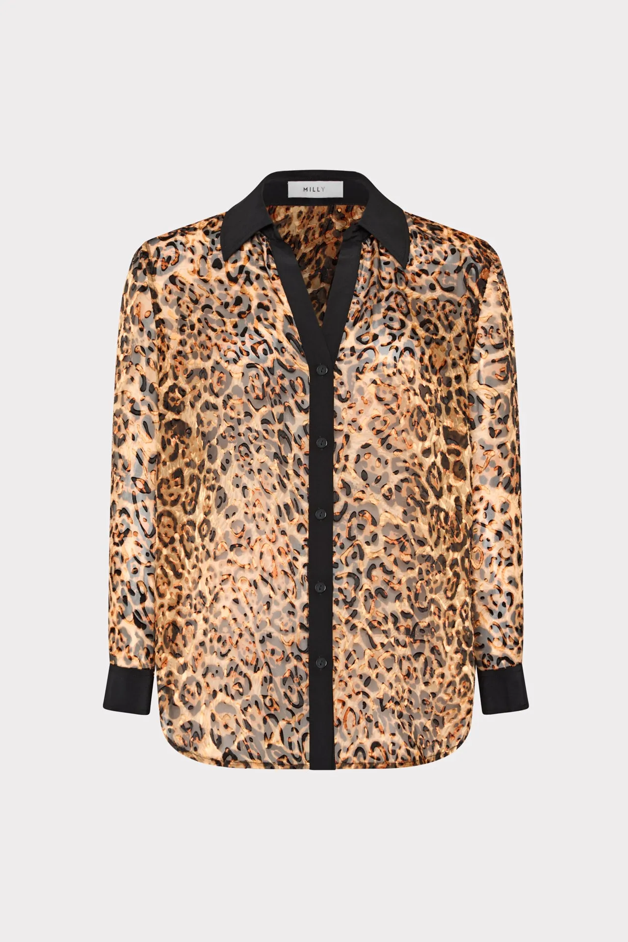 Office Look Quincy Burnout Jacquard Blouse