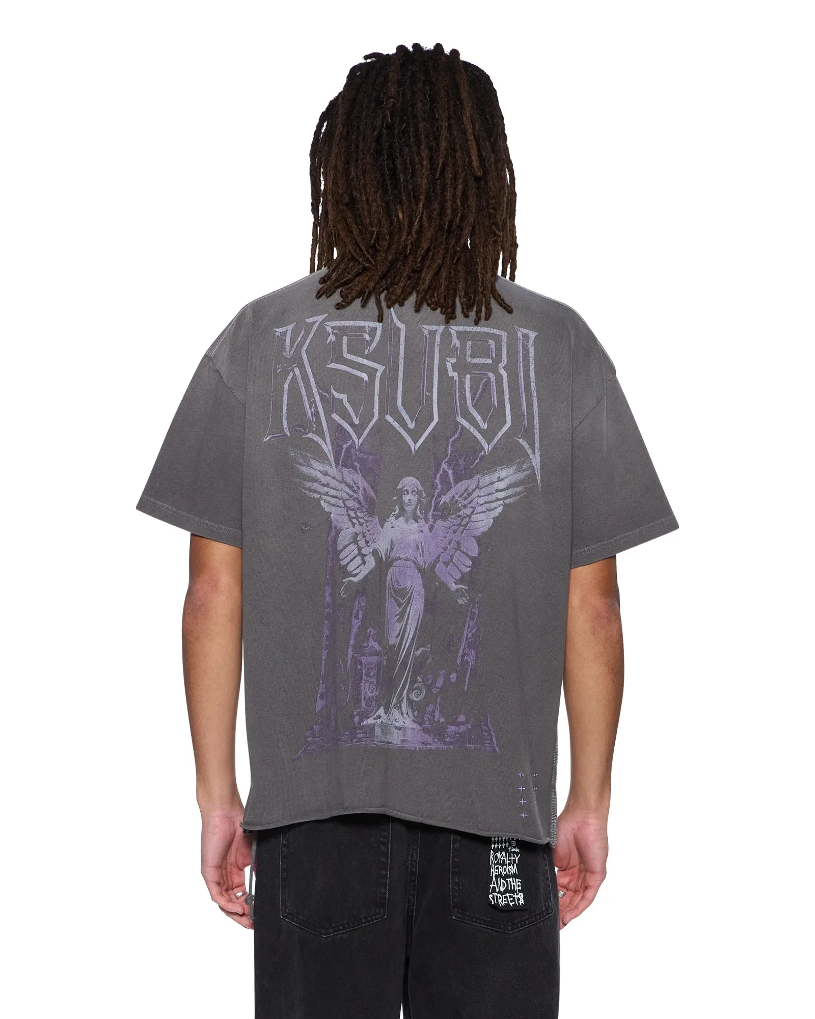 UTOPIA ANGEL EKCESS? SS TEE CHARCOAL Versatile Look