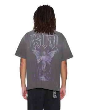 UTOPIA ANGEL EKCESS? SS TEE CHARCOAL Versatile Look