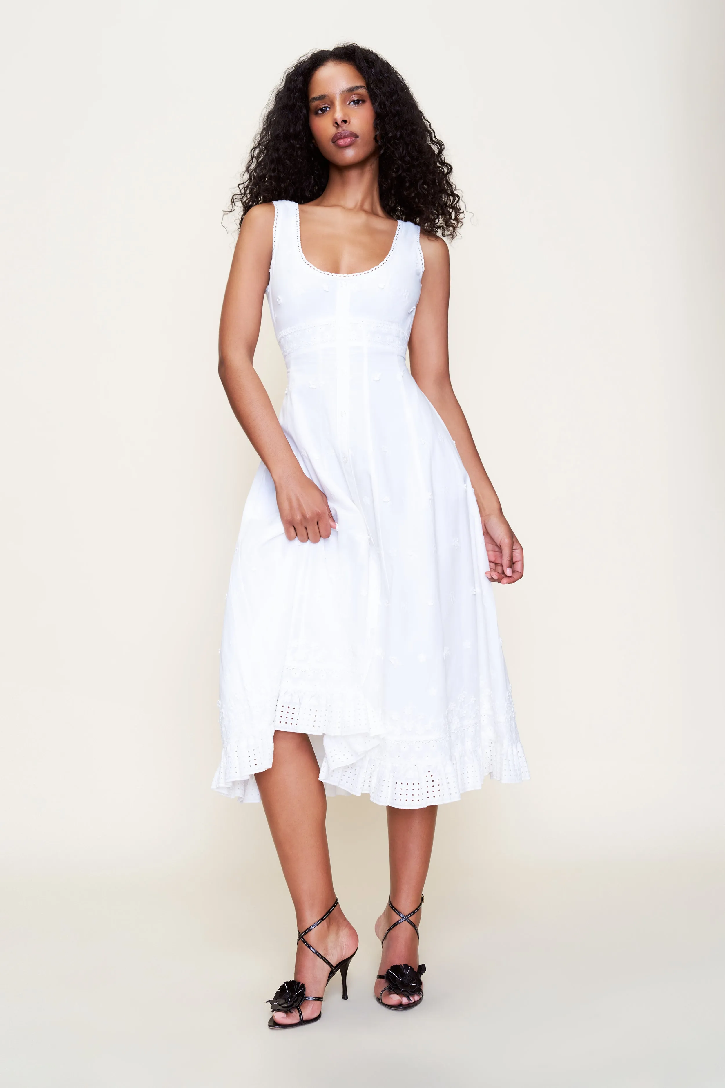 Florrie Eyelet Dress Classic Style