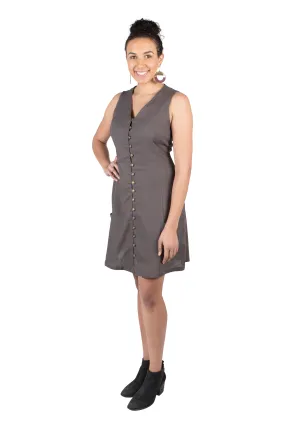Comfortable and Fashionable Neutral Layer Sleeveless Fiona in Ash Portifino