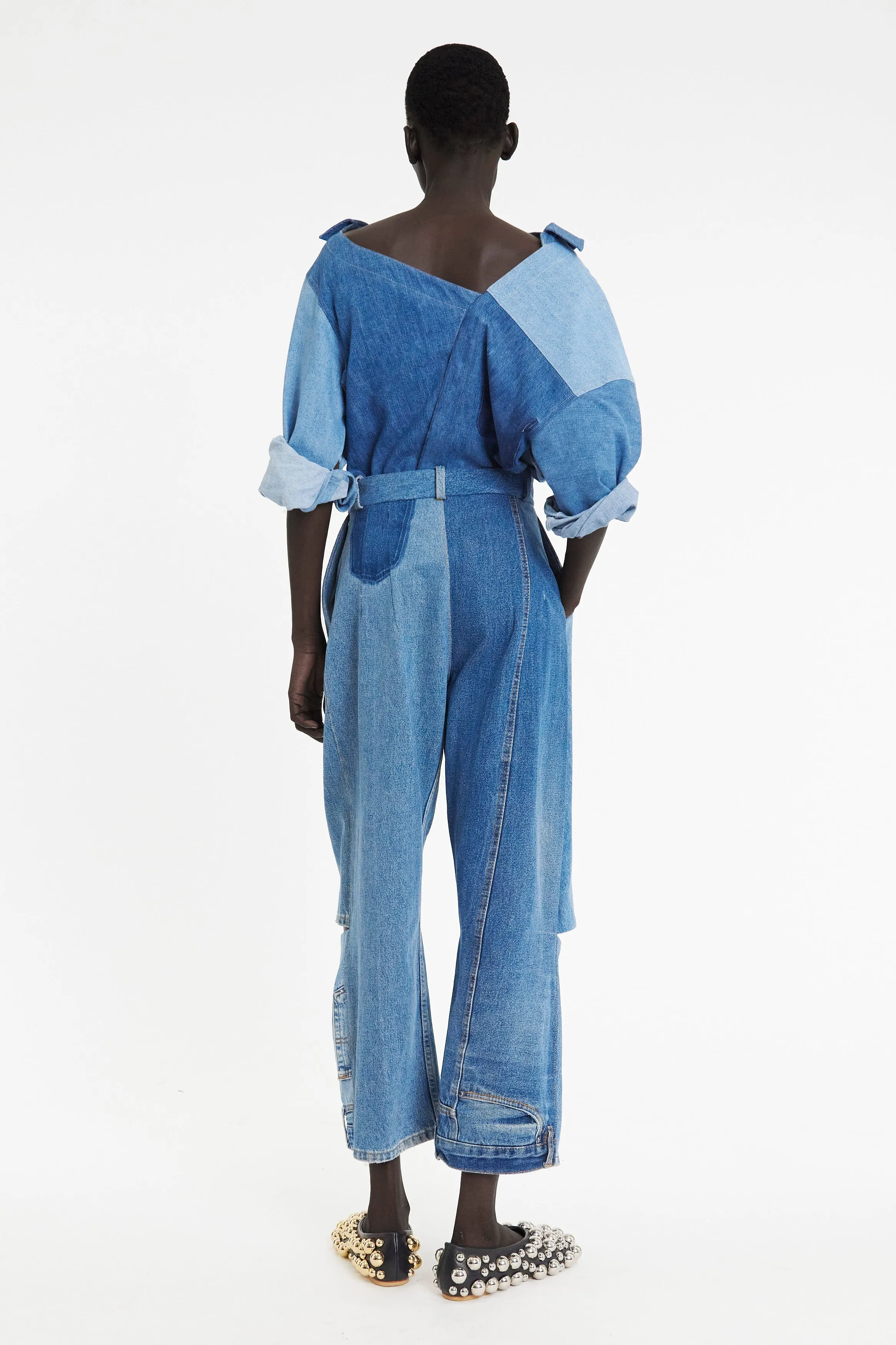 comfortable option Upcycled Denim Jeans Blue