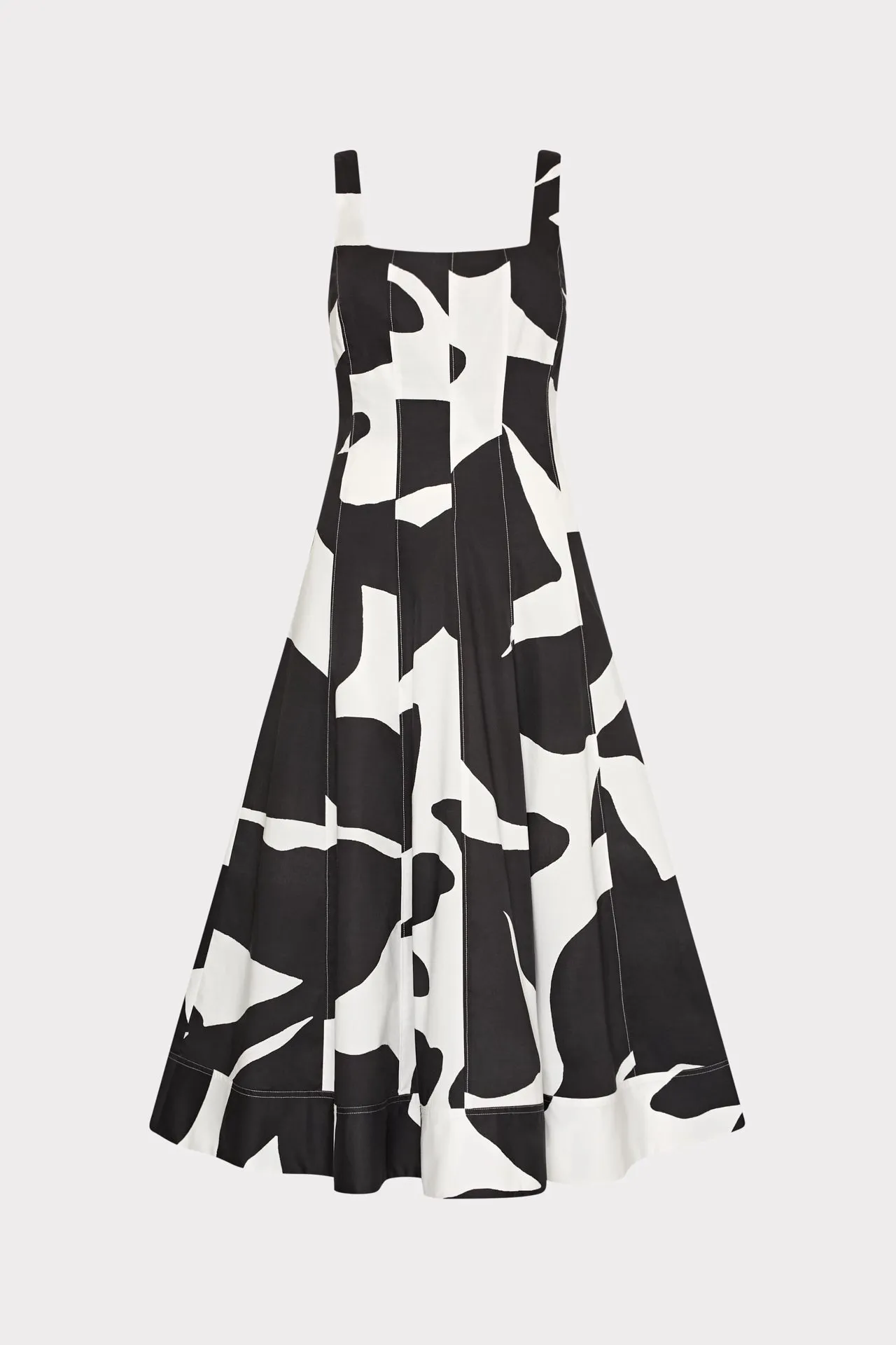 Holiday-Party Editor??s-Pick Grand Foliage Poplin Midi Dress