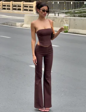 Abrasion resistant GWENDOLINE PANT - CHOCOLATE