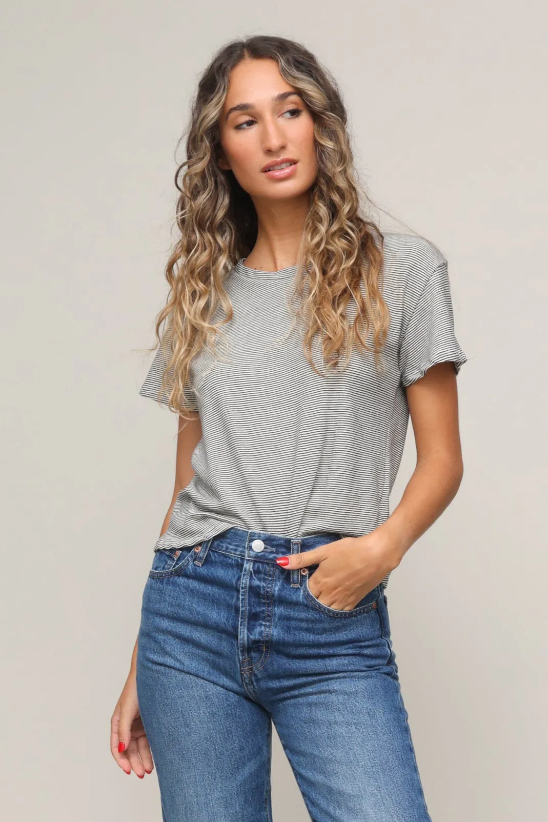 Harley Boxy Crew Tee FlexFit Technology Light Deflection Fabric