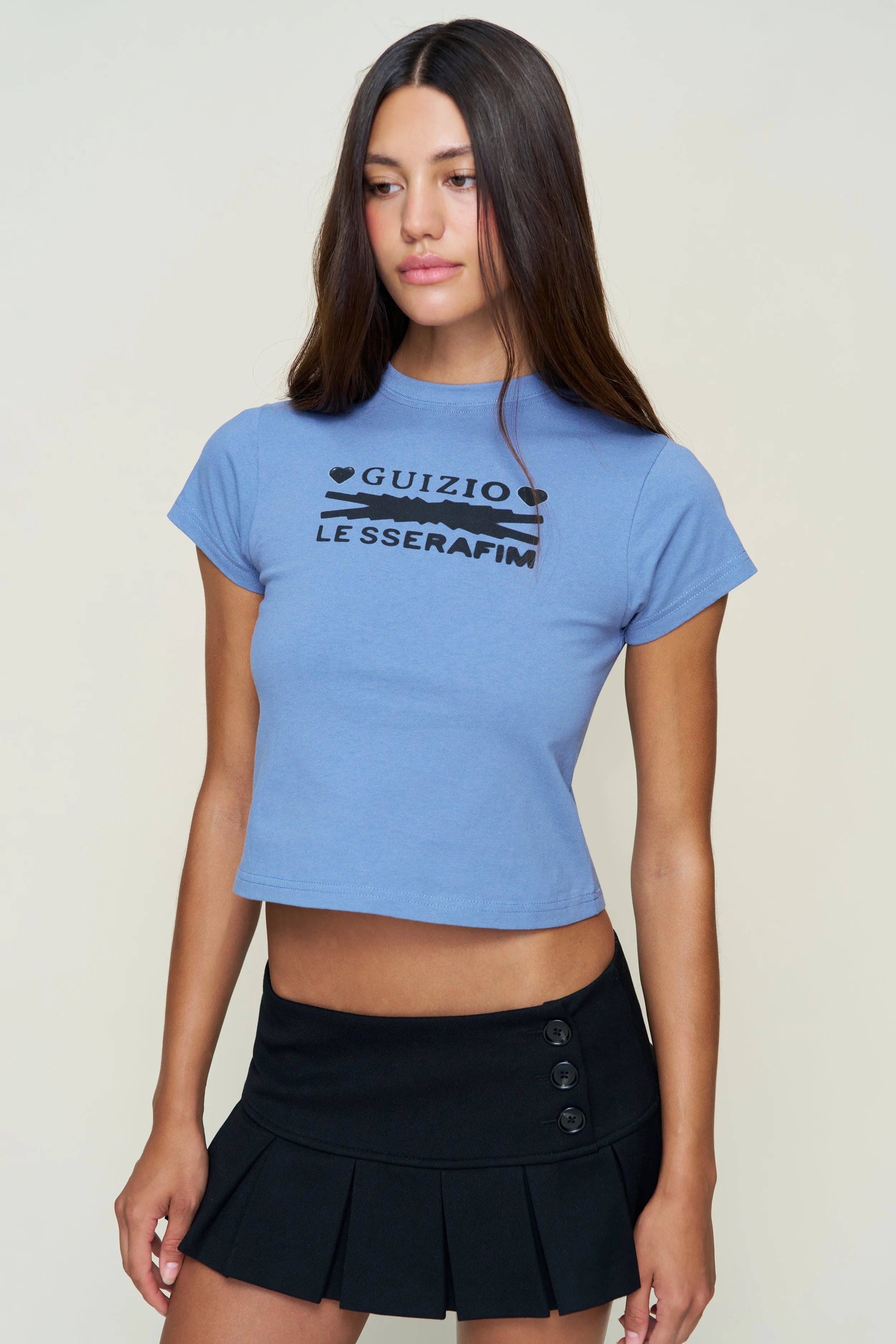 Layered Knit Technology Hearts Tee