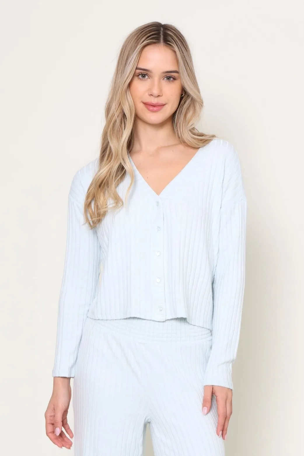 Mara Long Sleeve Cardigan Top Basic Sweatshirt