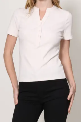 Henley T-Shirt Flatlock Seams