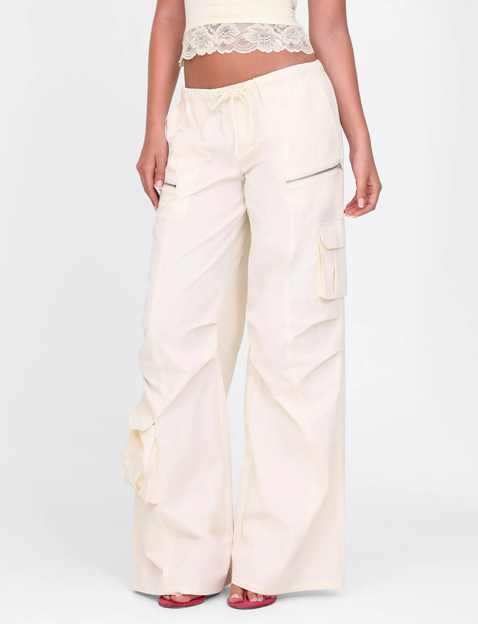 Contrast Trim HERMIONE PANT - YELLOW : BUTTER : SOFT BUTTER