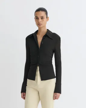 Eco friendly materials AbrasionResistantEdging Idana - Mesh Jersey Shirt - Antracite/Black