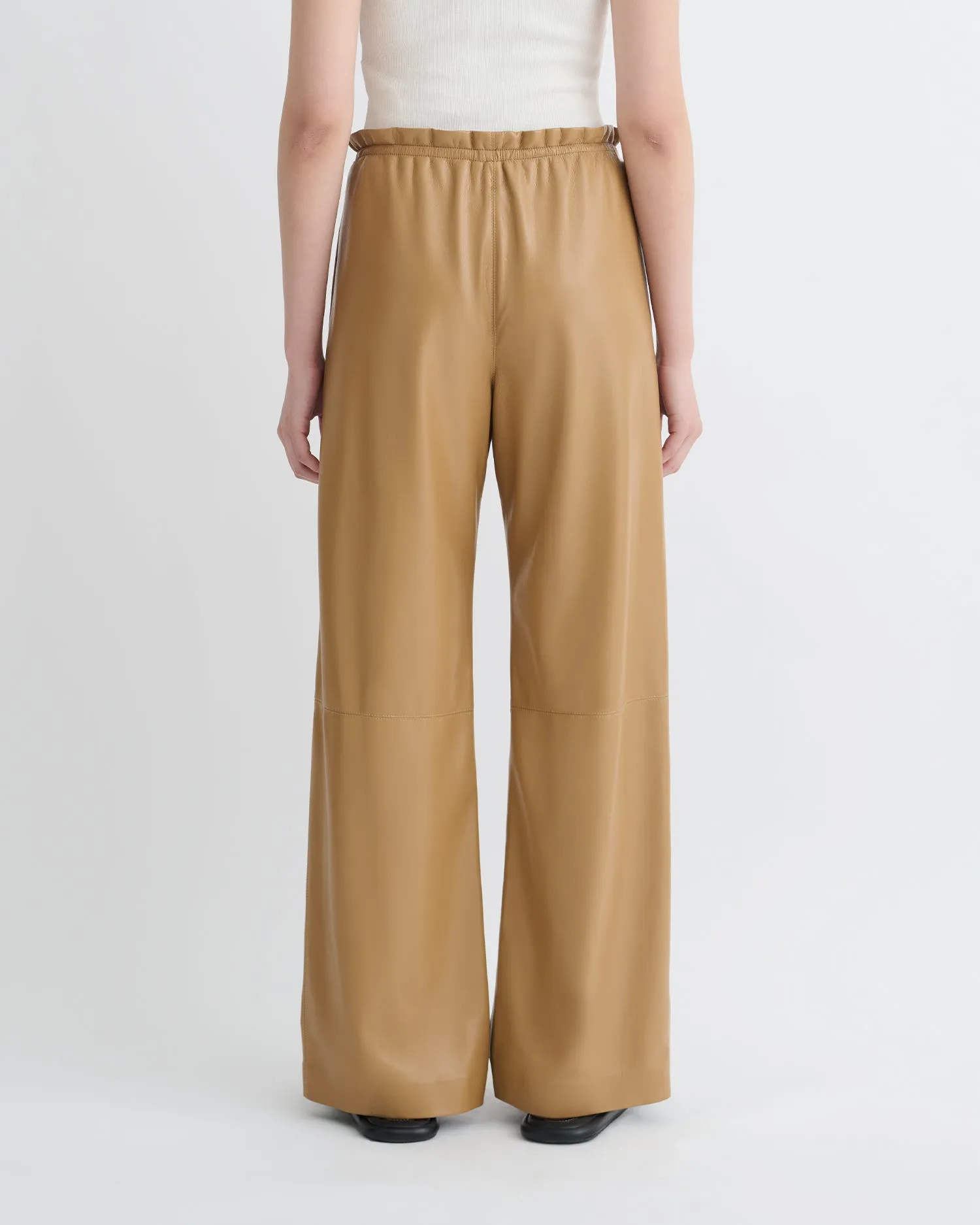 Geb - Okobor? Alt-Leather Pants - Oak Low Profile Stretchable