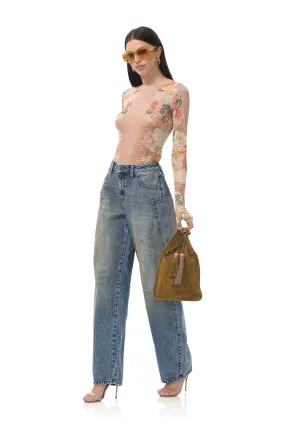 Slim Fit Shirt Kaylee Top - Honey Rose Frame