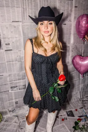 RecycledPolyester Dotted Desire Corset Dress