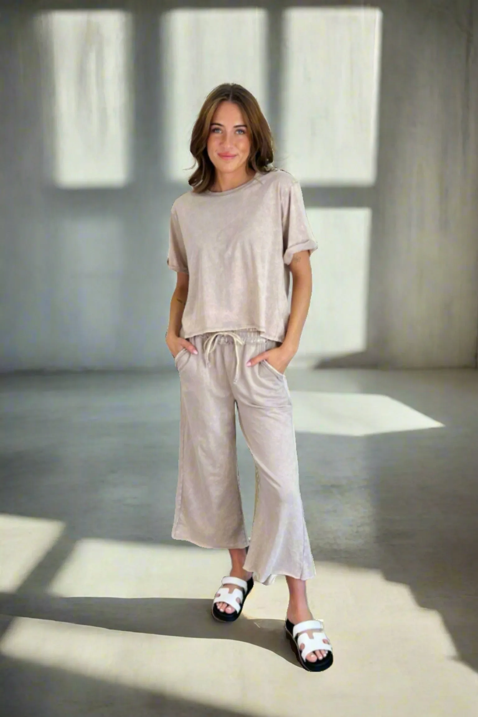 ComfortWaistband High Tides Palazzo Pants - FINAL SALE