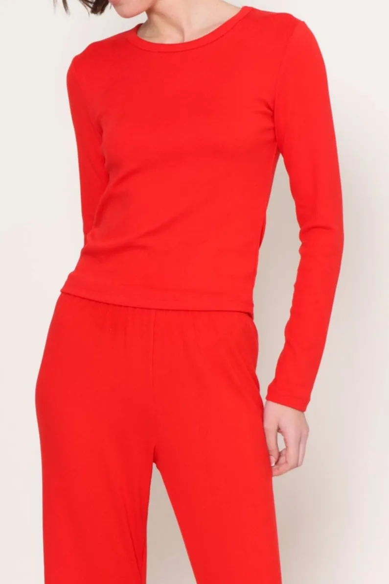 High Collar Option UltraSoftLining Maison Pointelle Top