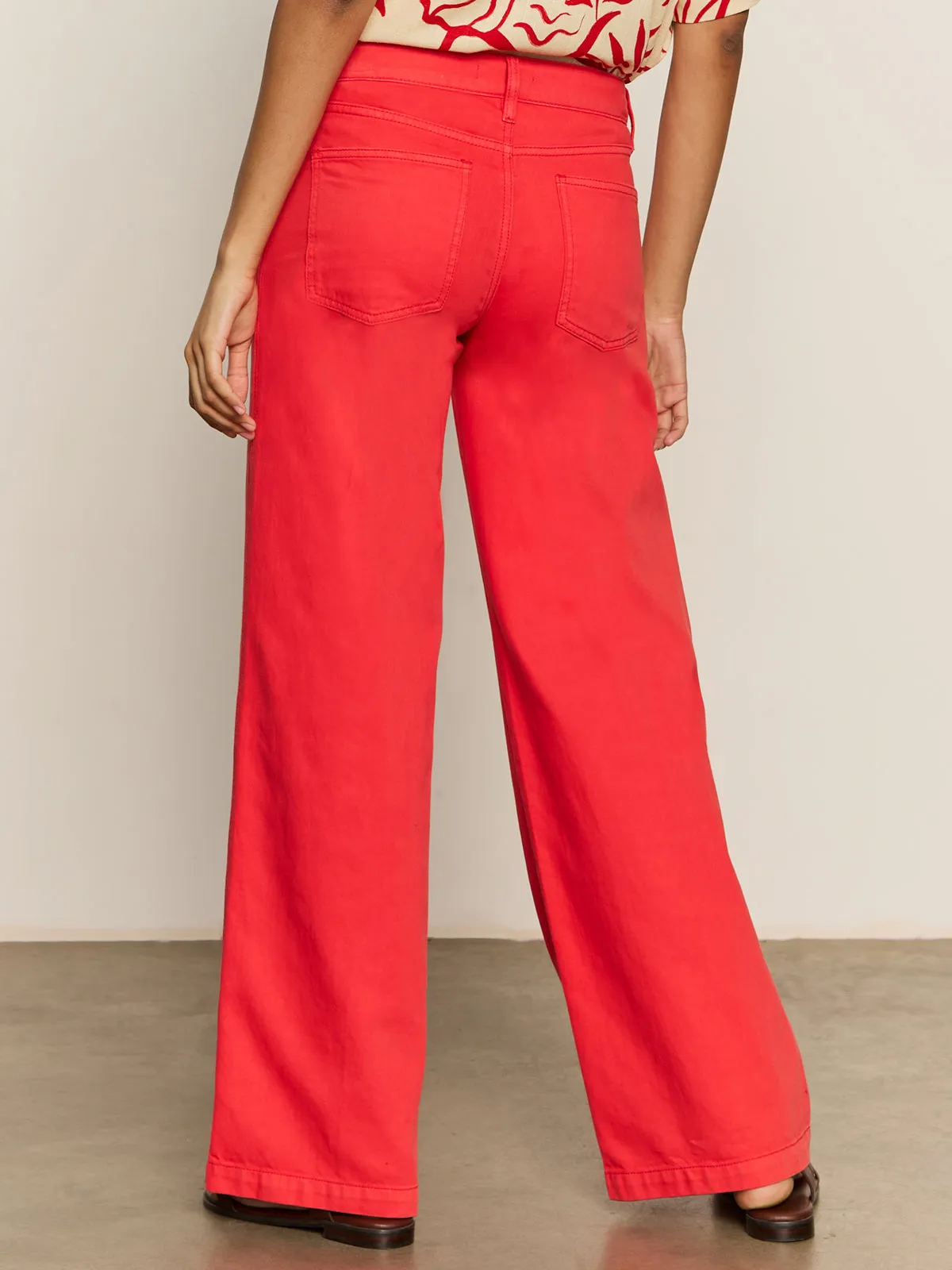 Mold Resistant Lining Highland Wide Leg Standard Rise Pant Cayenne
