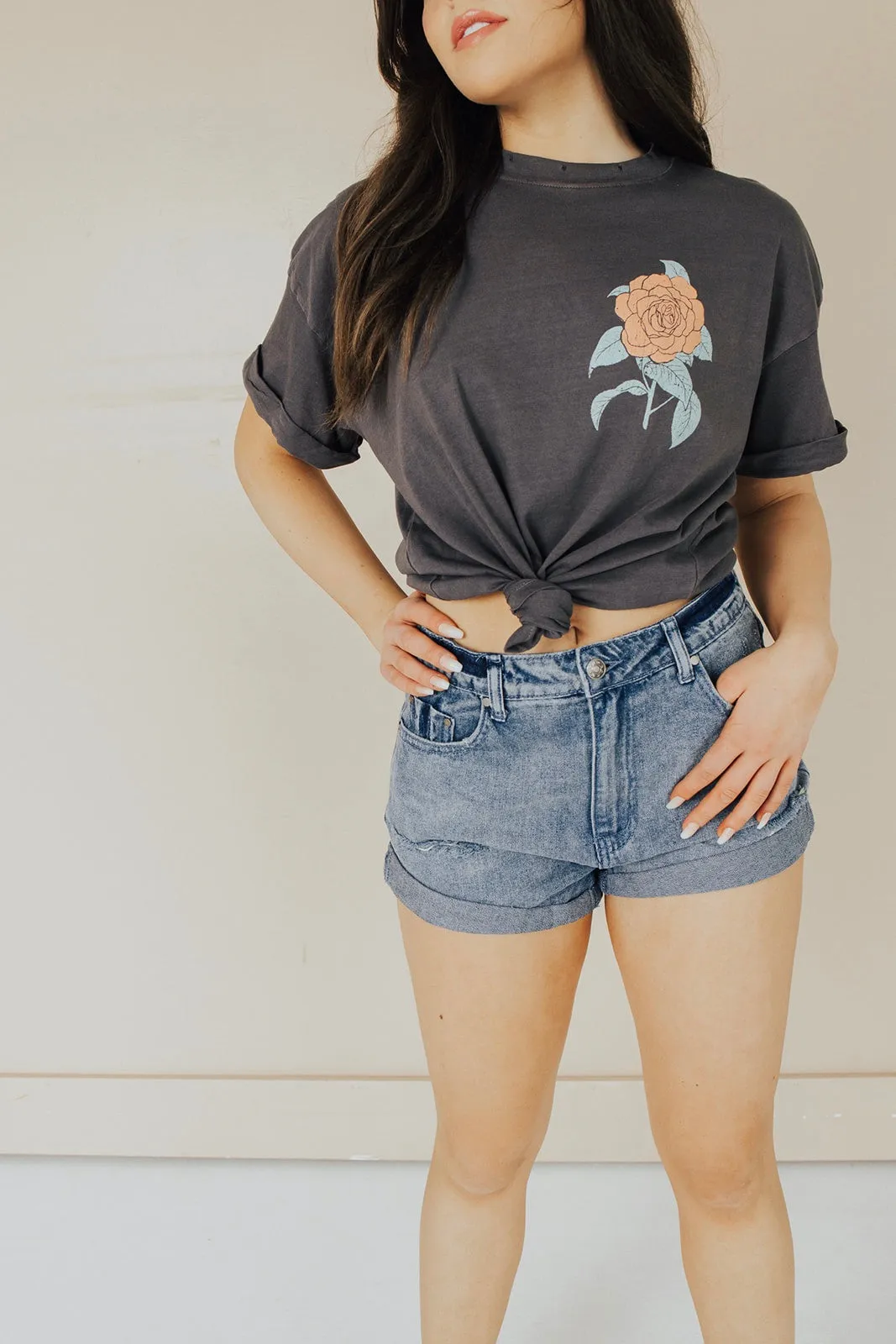 Varley Denim Shorts - FINAL SALE Hidden Zip Pockets