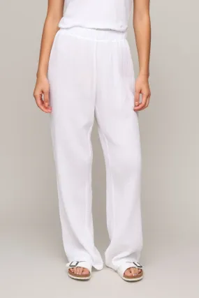 Comfortable Layering Stain Repellent Coating Cassidy Gauze Full Length Pant