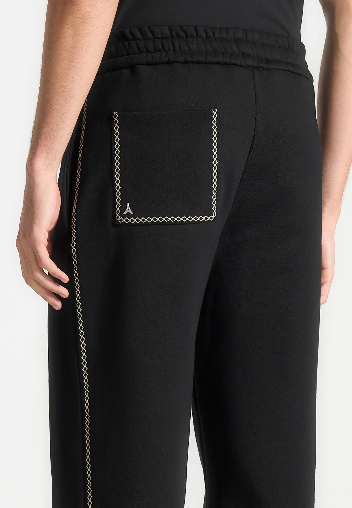 AntiPilling Technology MultiDirectionalStretch Marcel - Whipstitch Regular Jogger - Black