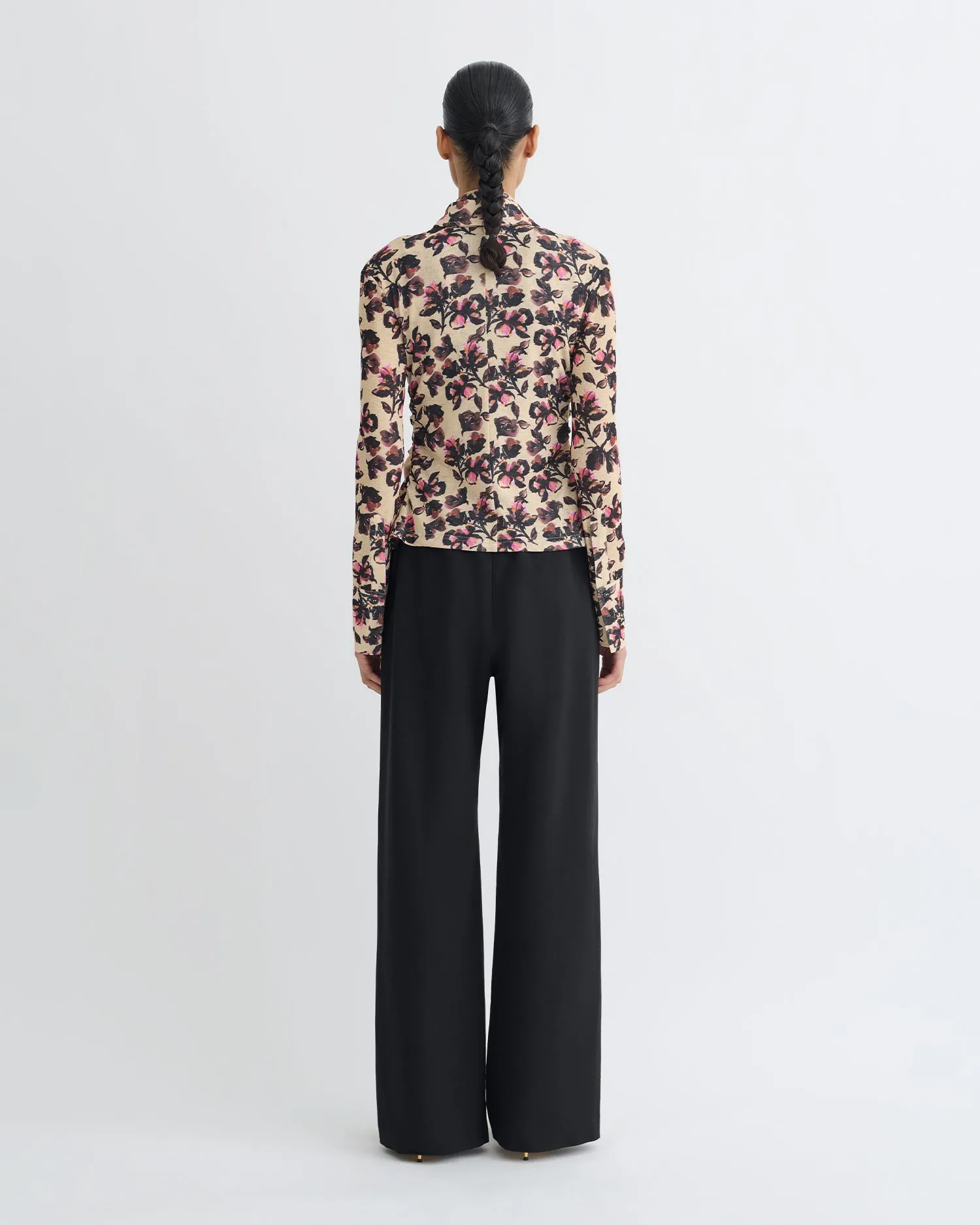 Soft Knit Idana - Printed Mesh Jersey Shirt - Tapestry Floral