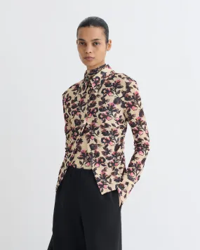 AntiPilling Finish Idana - Printed Mesh Jersey Shirt - Tapestry Floral