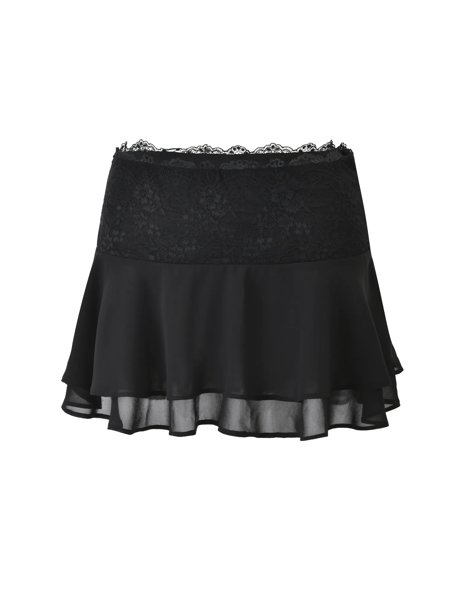 INDIGO SKIRT - BLACK light feel anti static