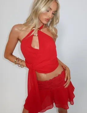 INDIGO TOP - RED BreathableMeshInsert