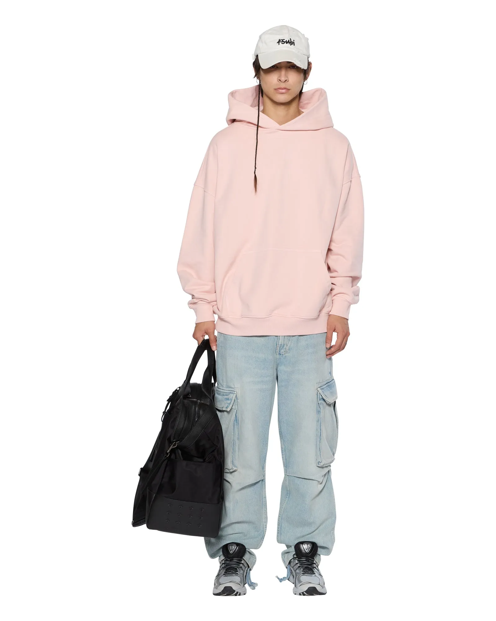 Double Layered Hood Assembly Compression Gradient INTRUDER EKCESS HOODIE MAGNOLIA