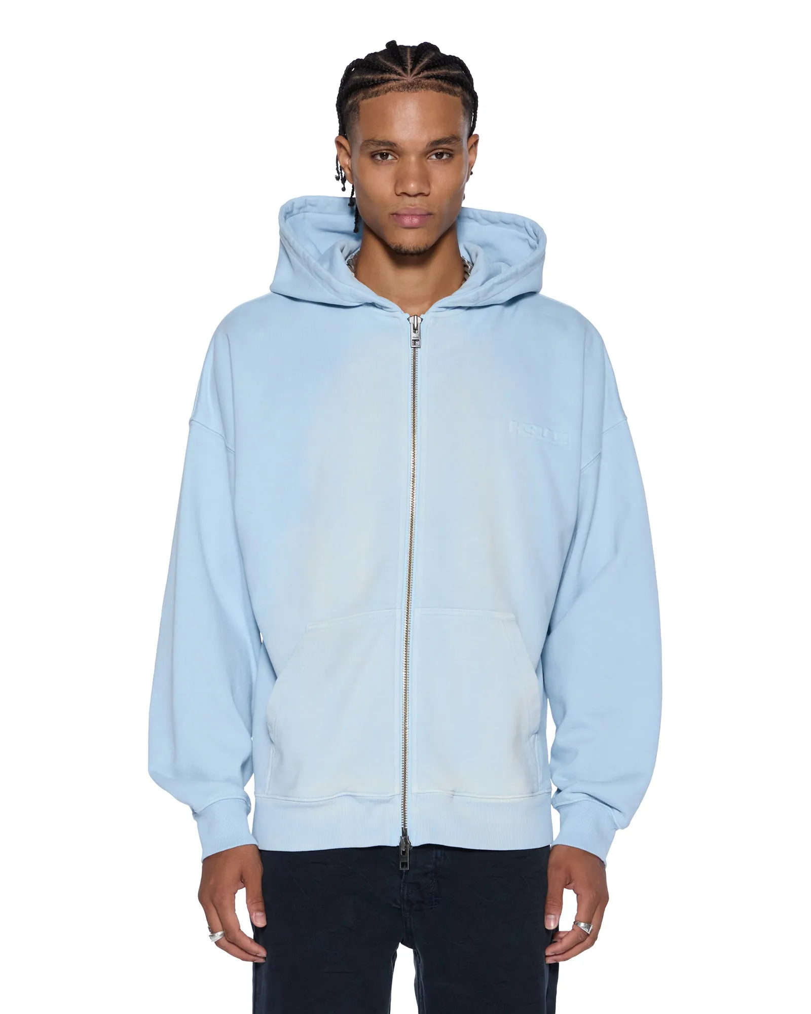 Convertible Neckline INTRUDER EKCESS ZIP THRU HOOD ICE MIST