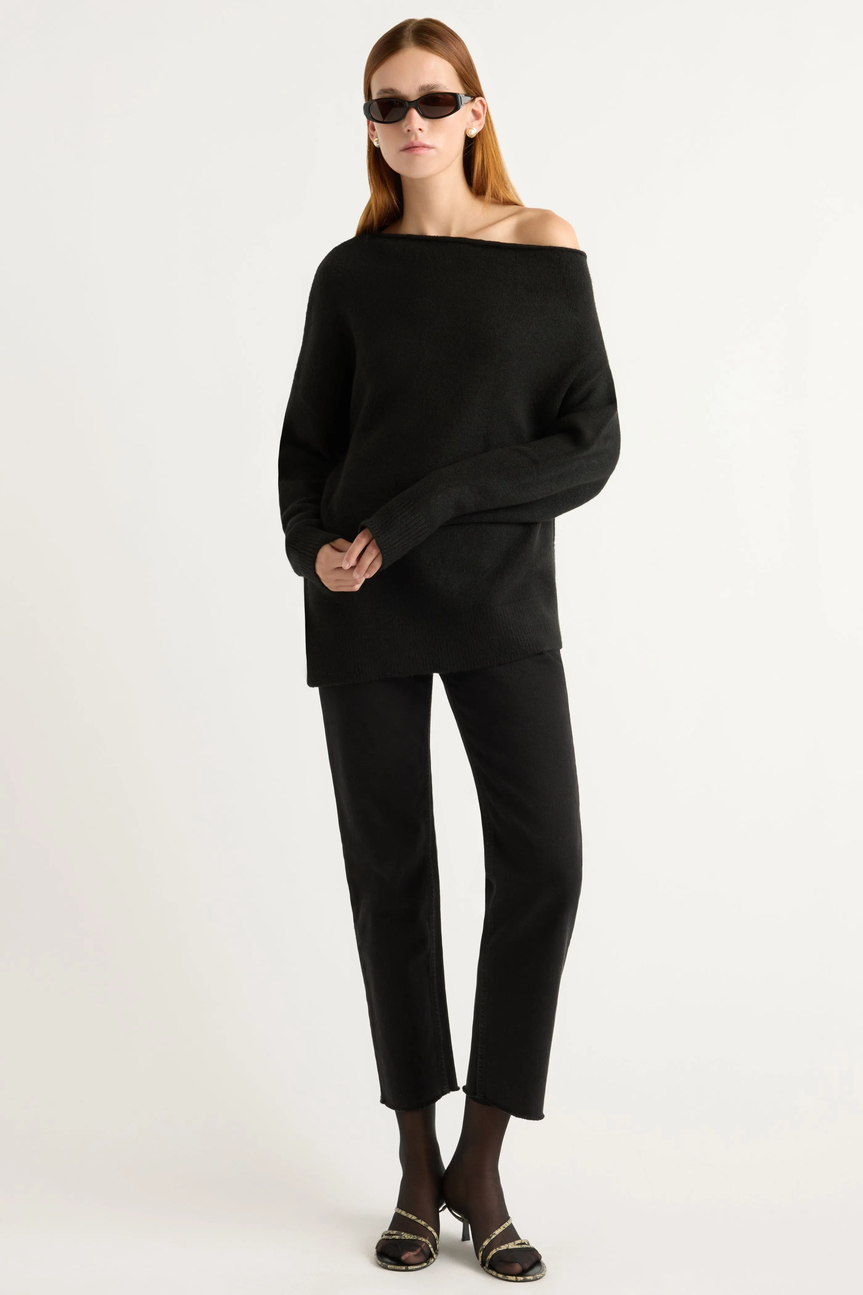 Chilly Wardrobe Iris Off-Shoulder Sweater