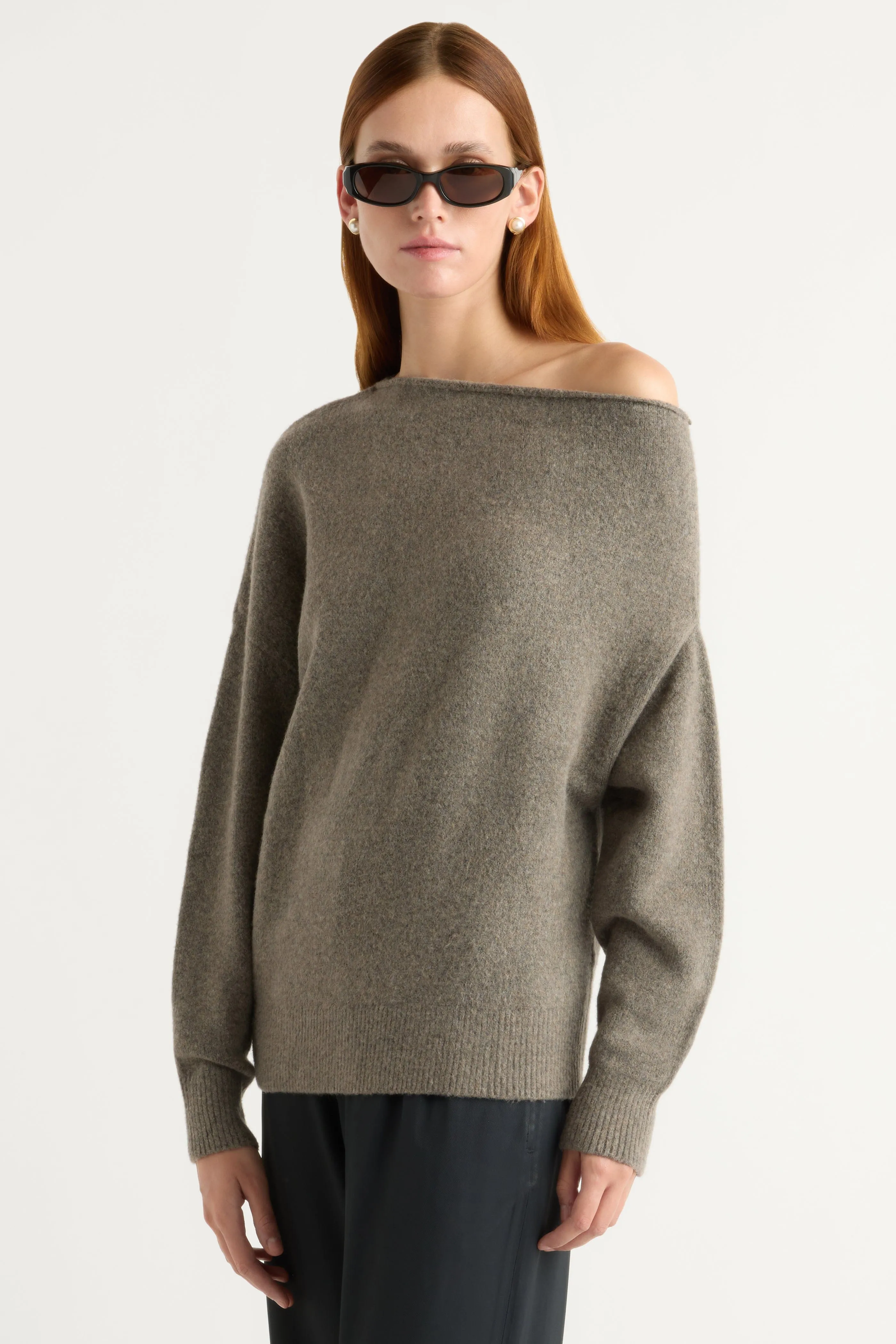 Effortless Fashion Iris Off-Shoulder Sweater