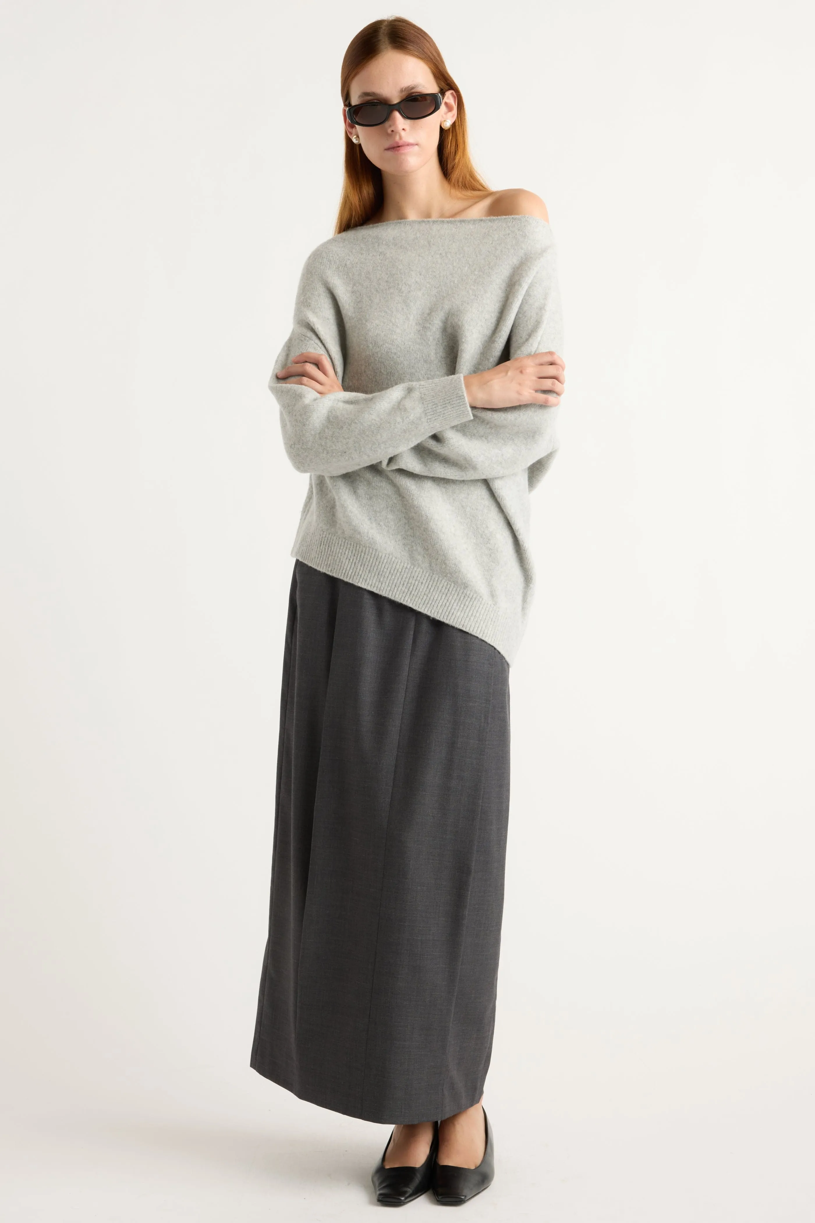 Snuggly Pieces Iris Off-Shoulder Sweater
