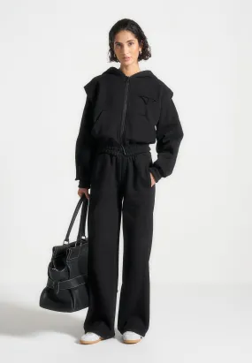 Iris Relaxed Joggers - Black BondedSeamTechnology AntiPill Finish