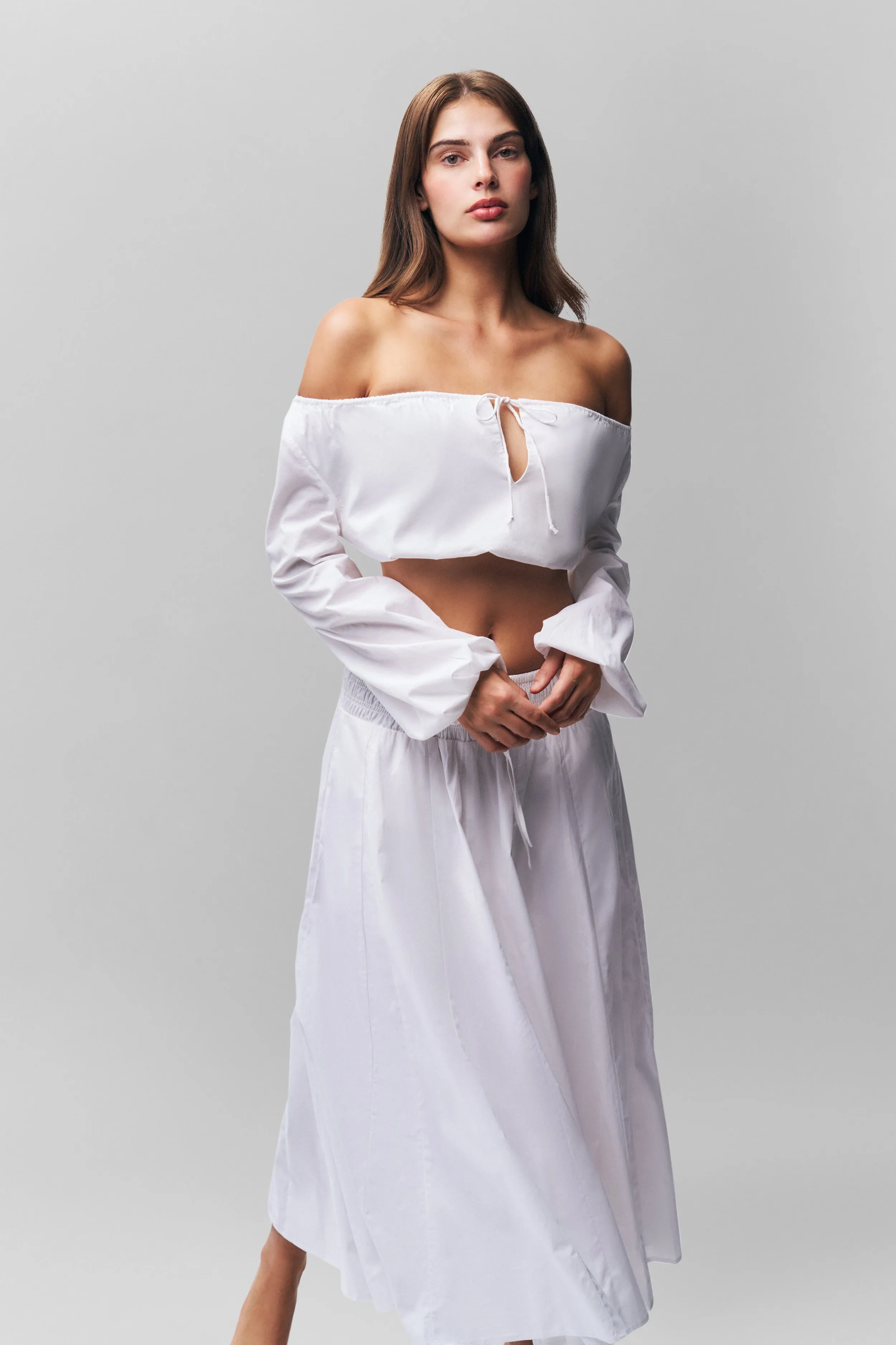 Sweat Wicking Properties Ultra Fine Yarn Annabella Top