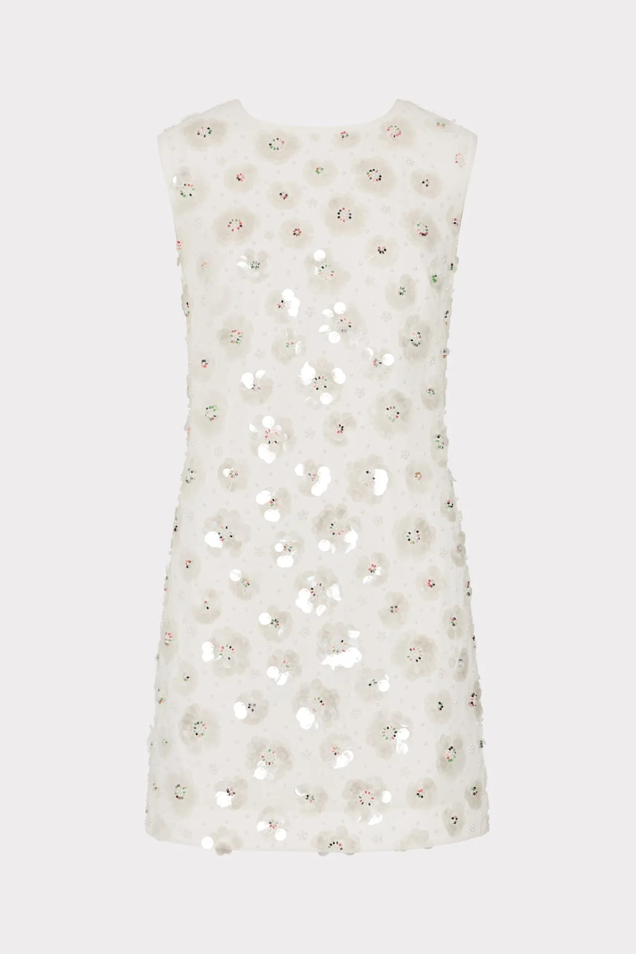 Ivette Fleur Paillette Shift Mini Dress Modern Staple