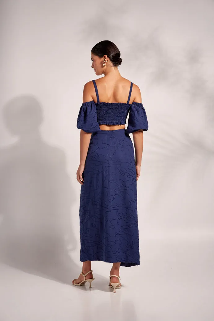 JADE TOP NAVY BLUE Easy Wear