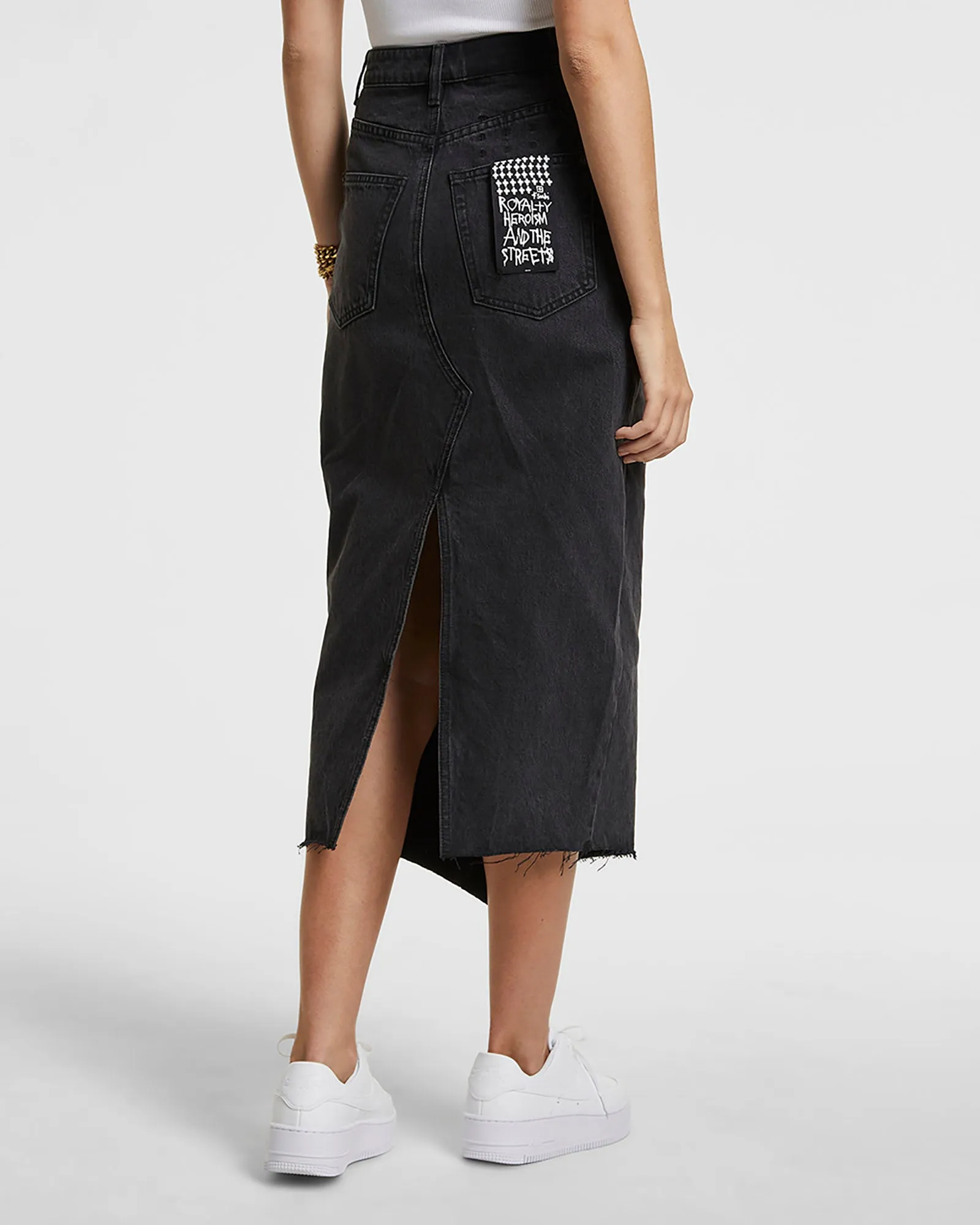 JAGGED SKIRT DOWNTOWN BLACK hypoallergenic material