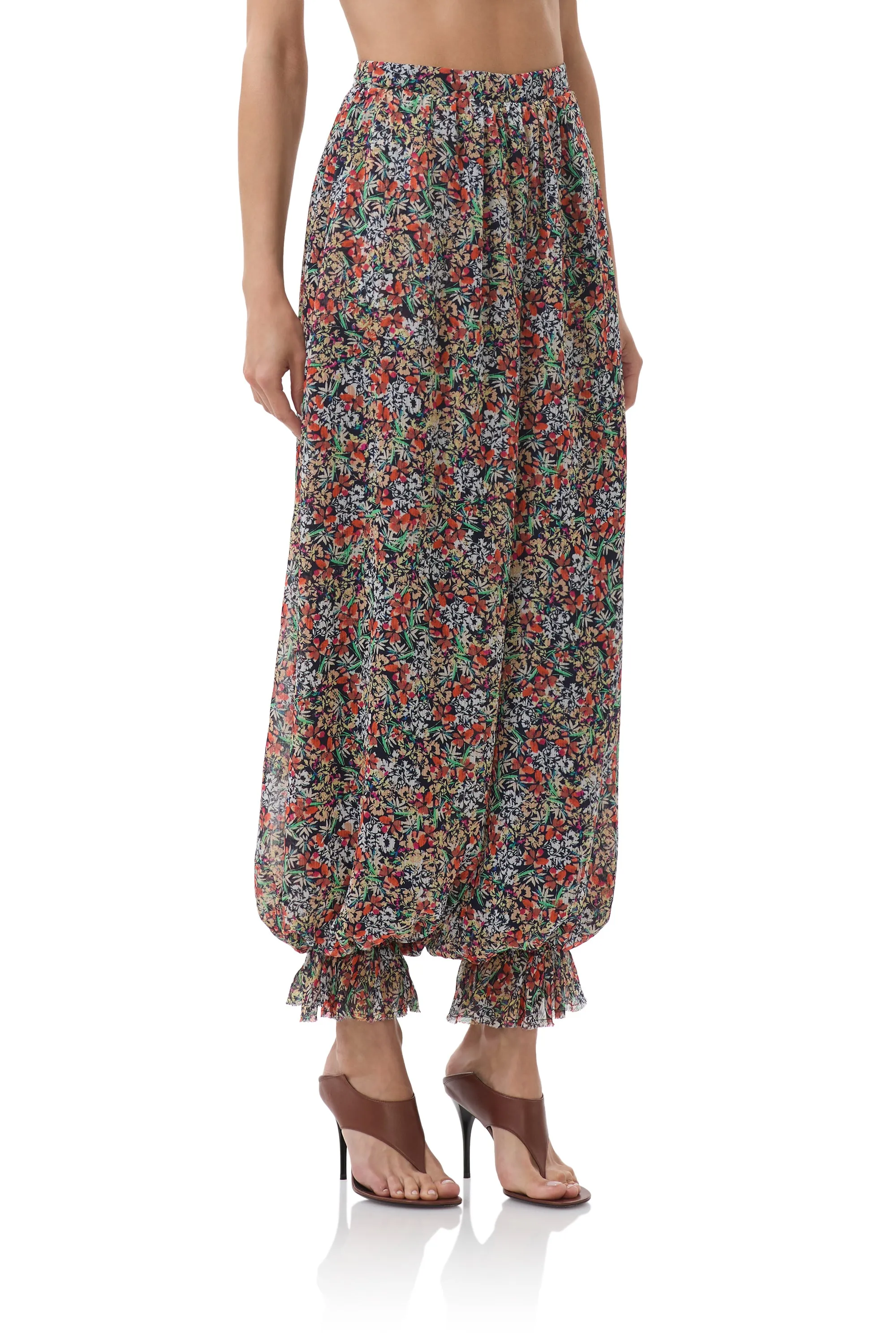 James Pant - Navy Ditsy NonChafingLegs Comfortable Layering