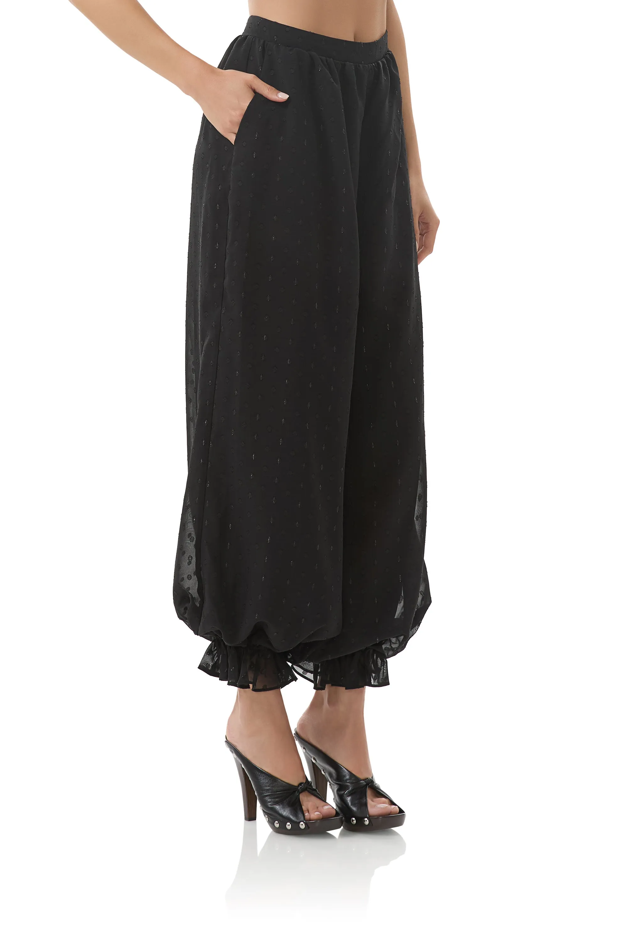 James Pant - Noir Stretchable Wear Stretchable Fabric