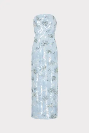 Elegant Fit Jasmine Sequins Strapless Dress