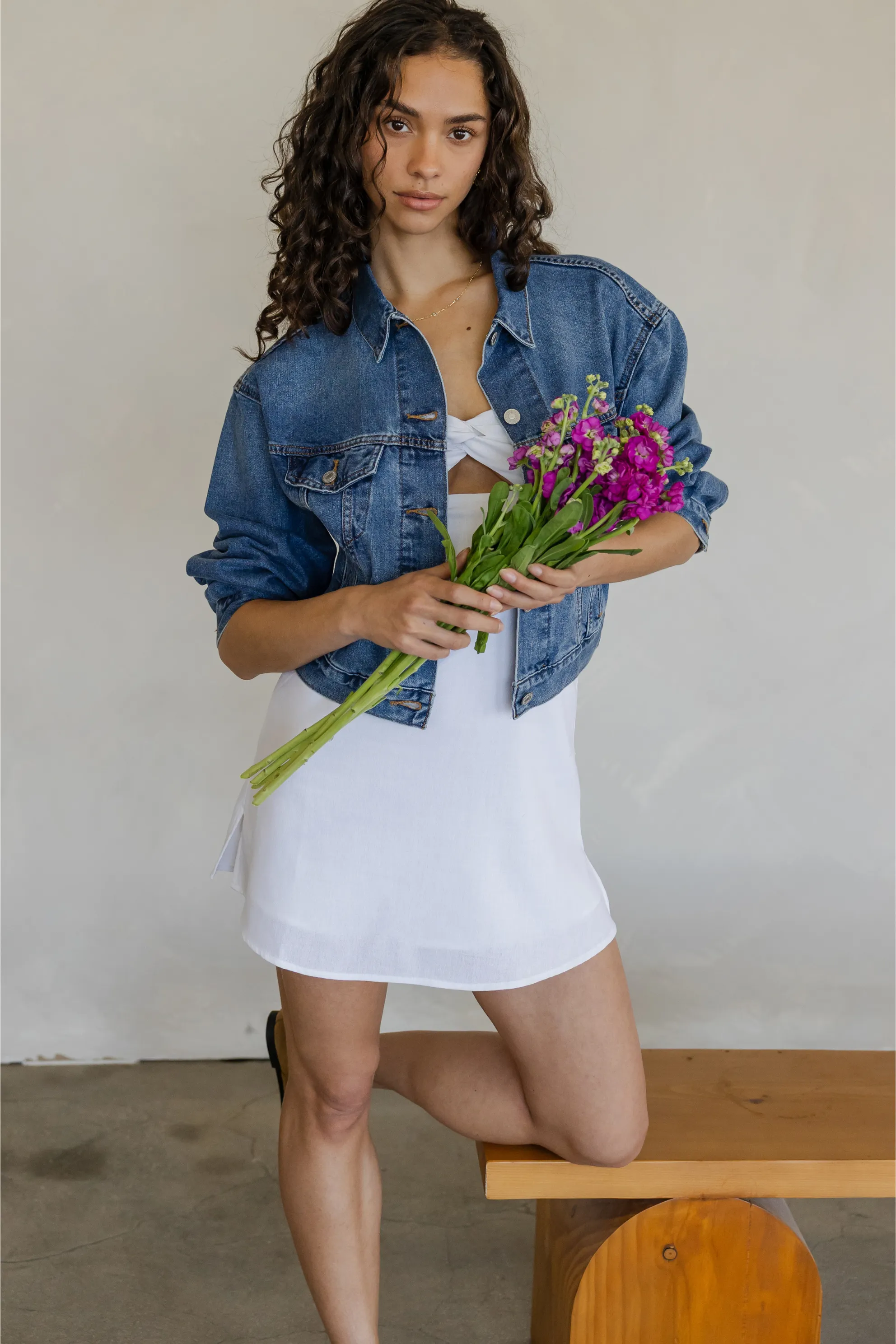 Jasmine Strapless Mini Dress Evening Look Tonal-Panel